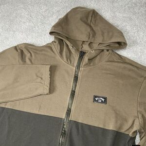 Billabong Mens Size S Abner Full Zip Hoodie Jacket Colorblock Brown‎ Gray